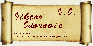 Viktor Odorović vizit kartica
